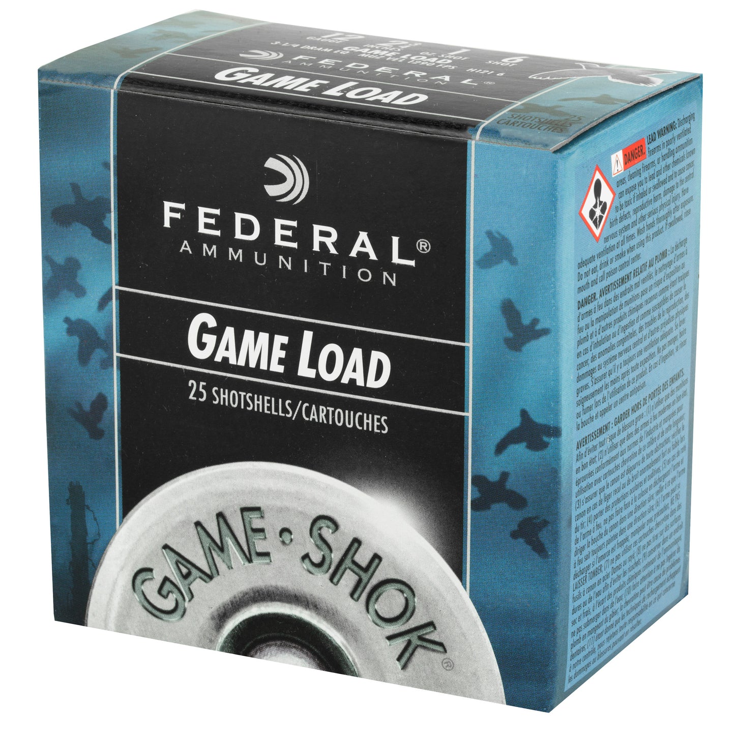 Federal, Game Load, 12 Gauge, 2.75", #6, 3.25 Dram, 1oz, Shotshell, 25 Round Box