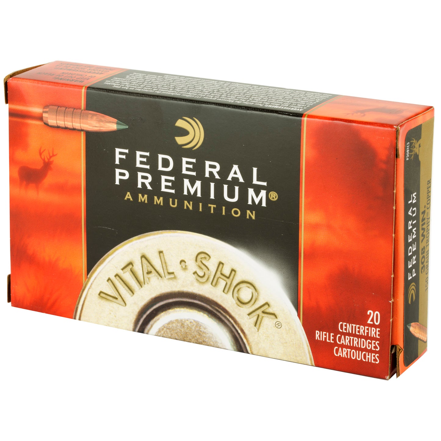 Federal, Premium, 308WIN, 150 Grain, Trophy Copper, Lead Free, 20 Round Box