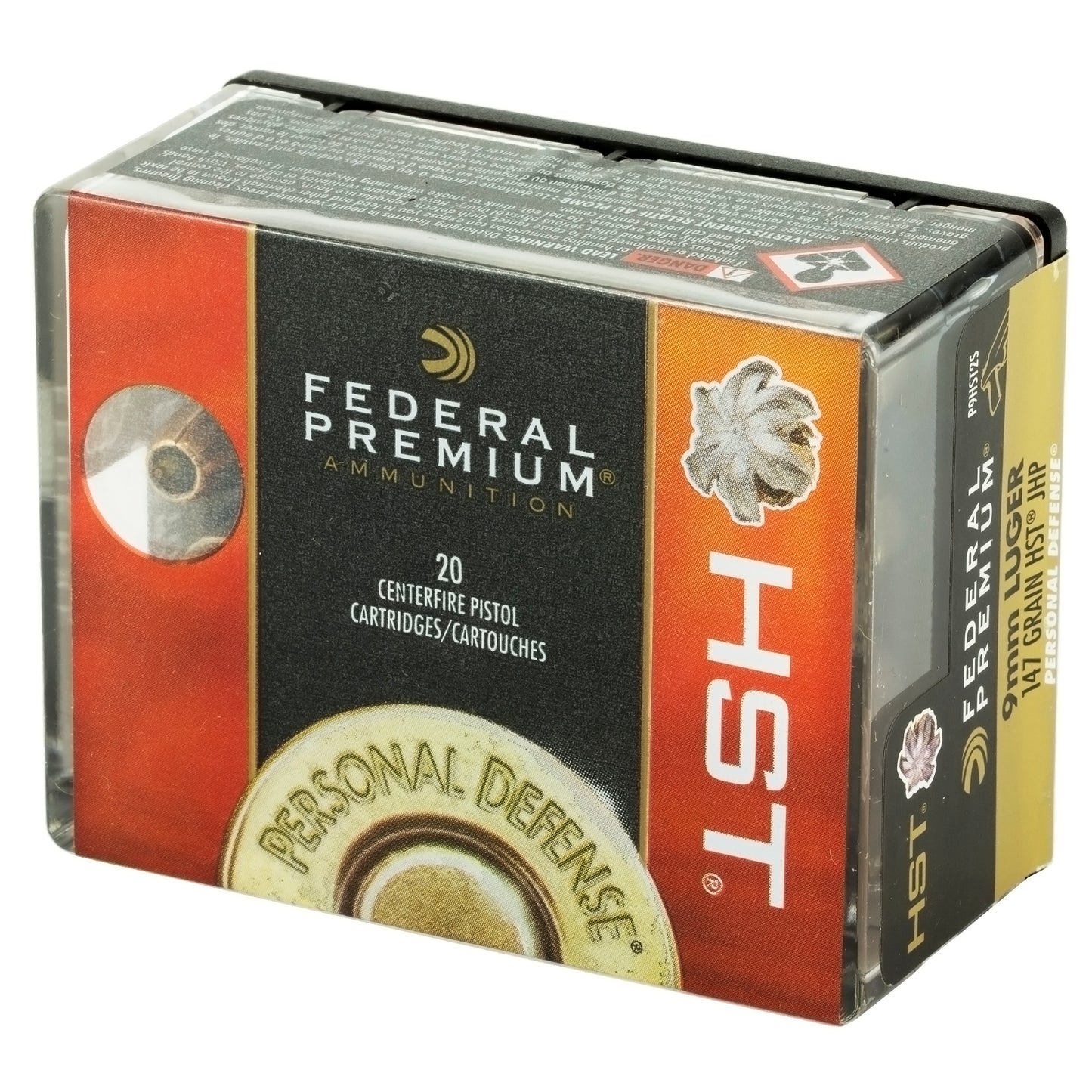 Federal, Premium, 9MM, 147 Grain, Jacketed Hollow Point, 20 Round Box