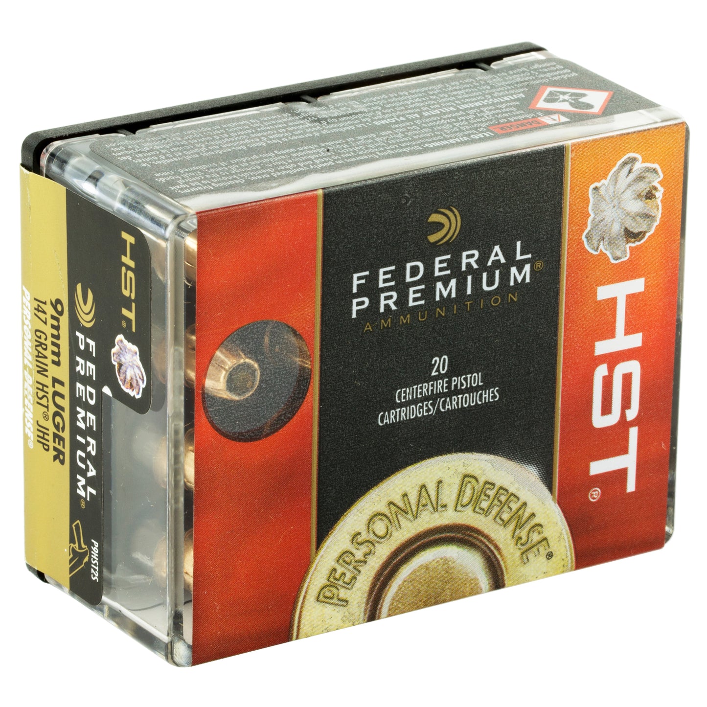 Federal, Premium, 9MM, 147 Grain, Jacketed Hollow Point, 20 Round Box