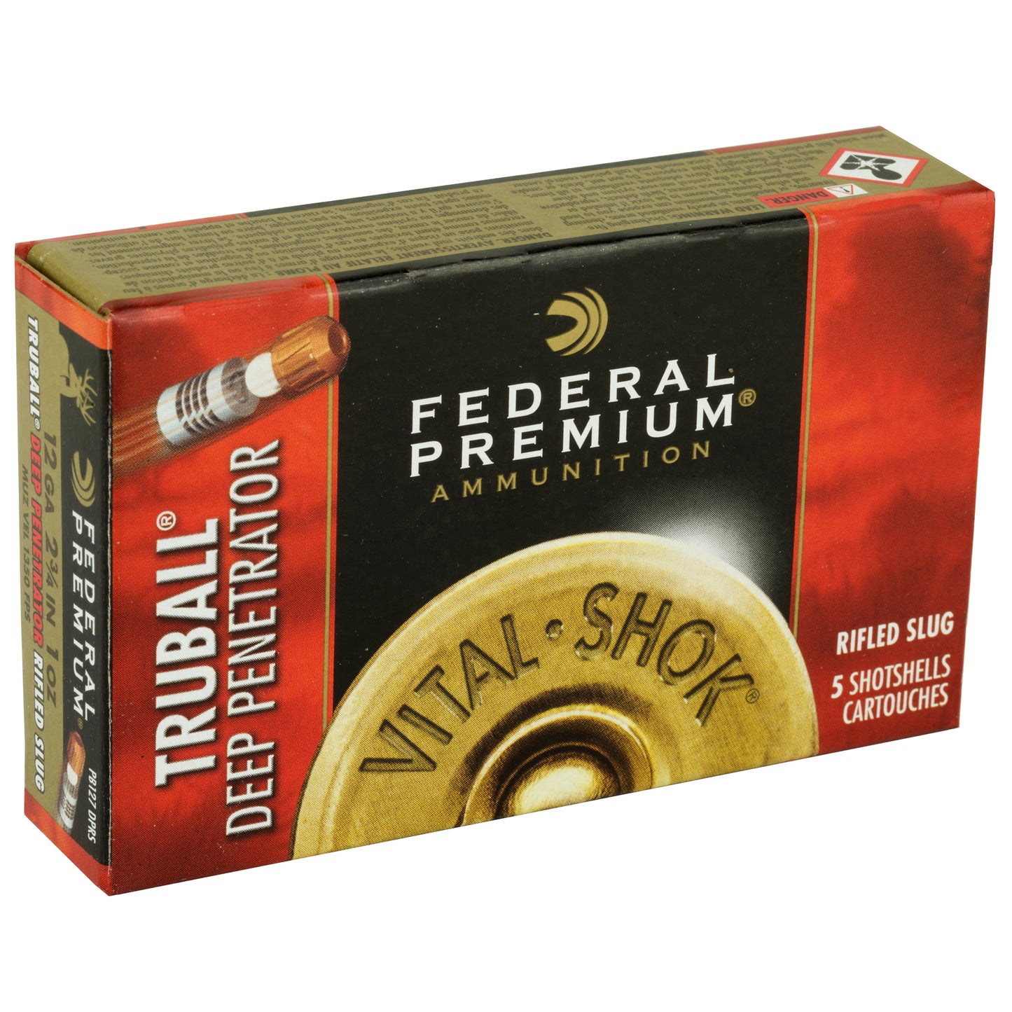 Federal, Premium, Vital-Shok, 12 Gauge, 2.75", 1oz, TruBall, 5 Round Box