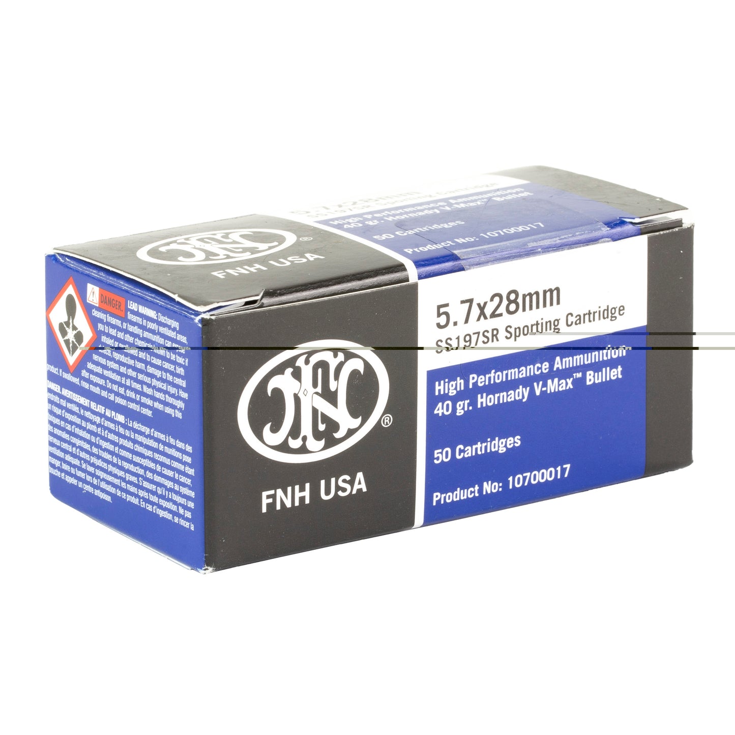 FN America, SS197SR, 5.7X28MM, 40 Grains, V-Max, 50 Round Box