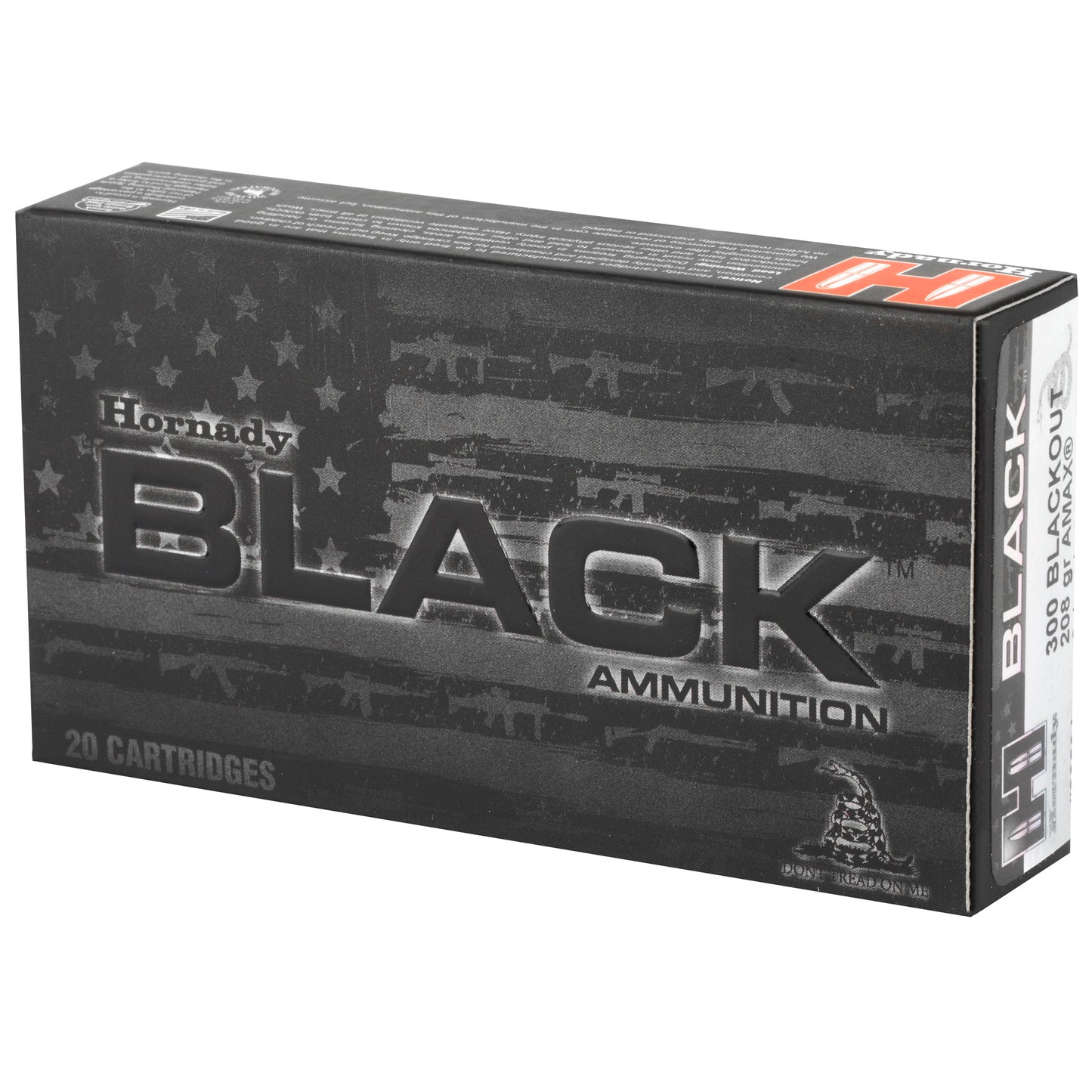 Hornady, BLACK, .300 AAC Blackout, 208 Grain, A-MAX, 20 Round Box