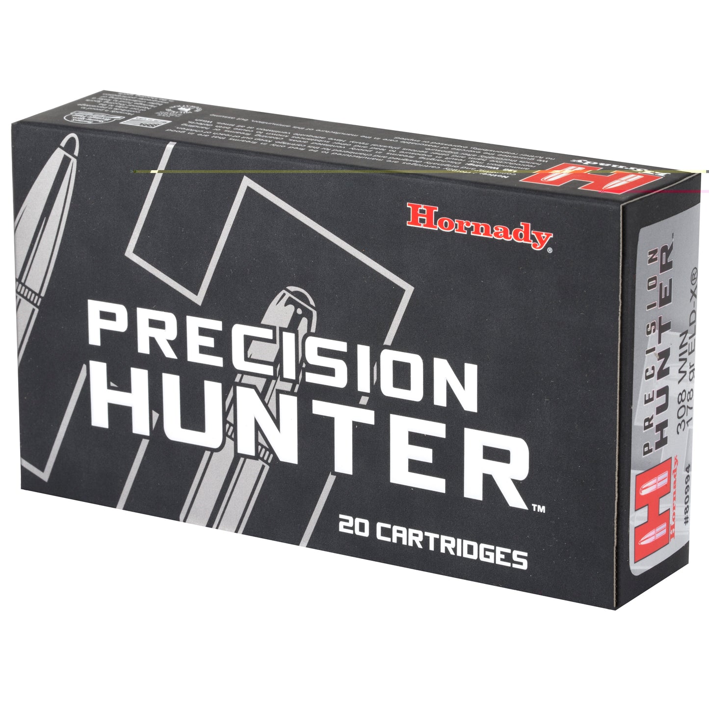 Hornady, Precision Hunter, 308 Win, 178 Grain, ELD-X, 20 Round Box