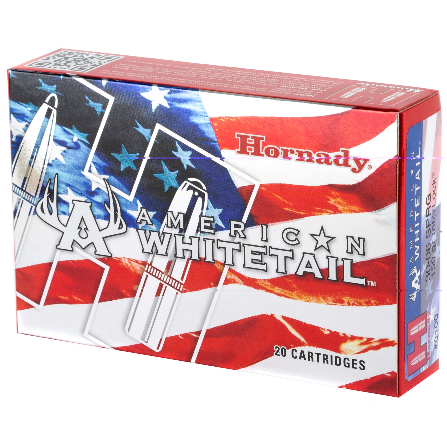 Hornady, American Whitetail, 30-06, 150 Grain, Interlock Soft Point, 20 Round Box