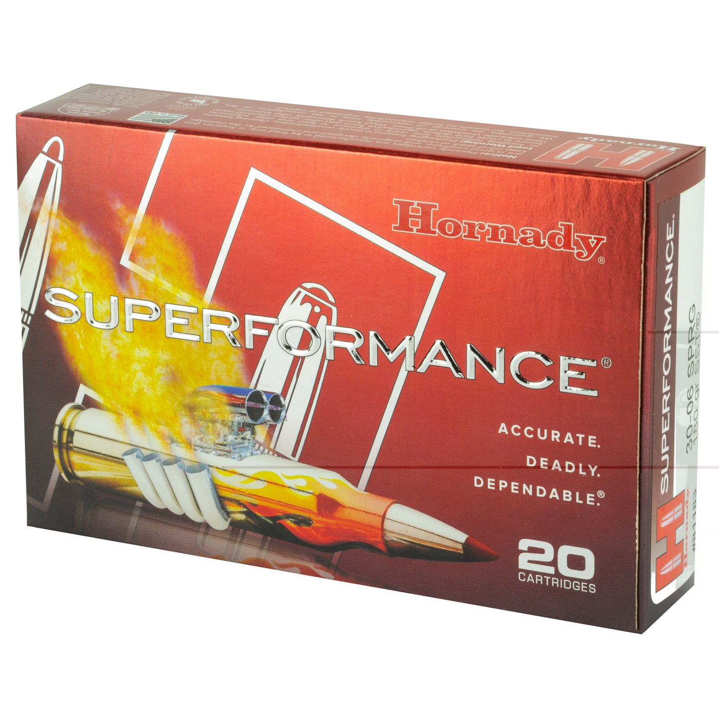 Hornady, SuperFormance, 30-06, 180 Grain, SST, 20 Round Box