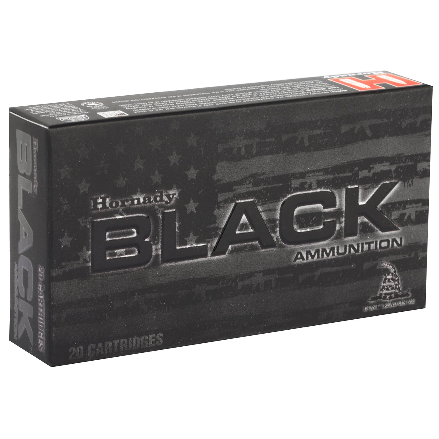 Hornady, BLACK, 556NATO, 75 Grain, Interlock HD SBR, 20 Round Box