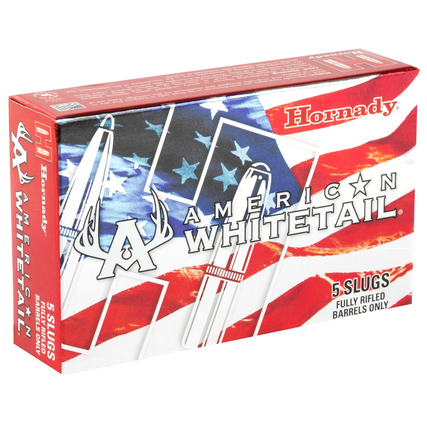 Hornady, American Whitetail, 12 Gauge, 2.75", 325 Grain, InterLock, Rifled Slug, 5 Round Box