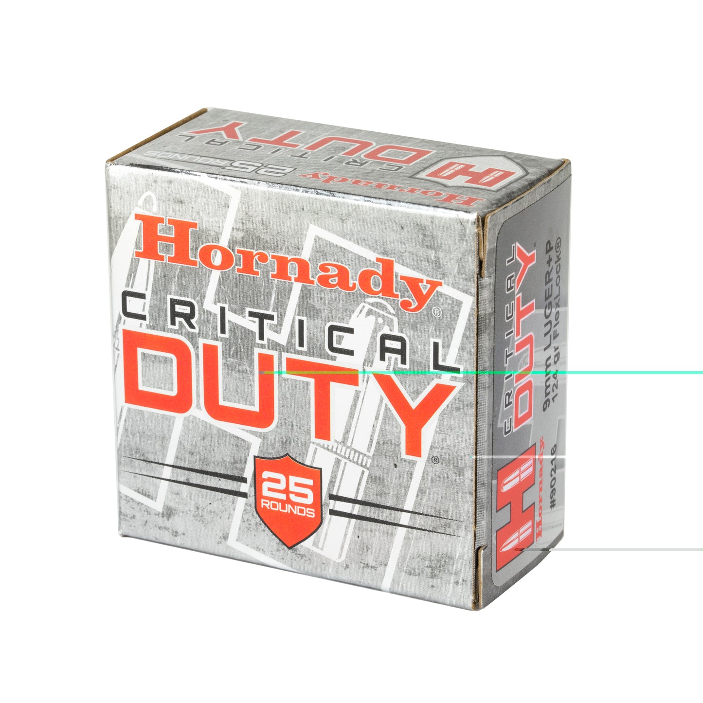 Hornady, Critical Duty, 9MM +P, 124 Grain, FlexLock Duty, 25 Round Box