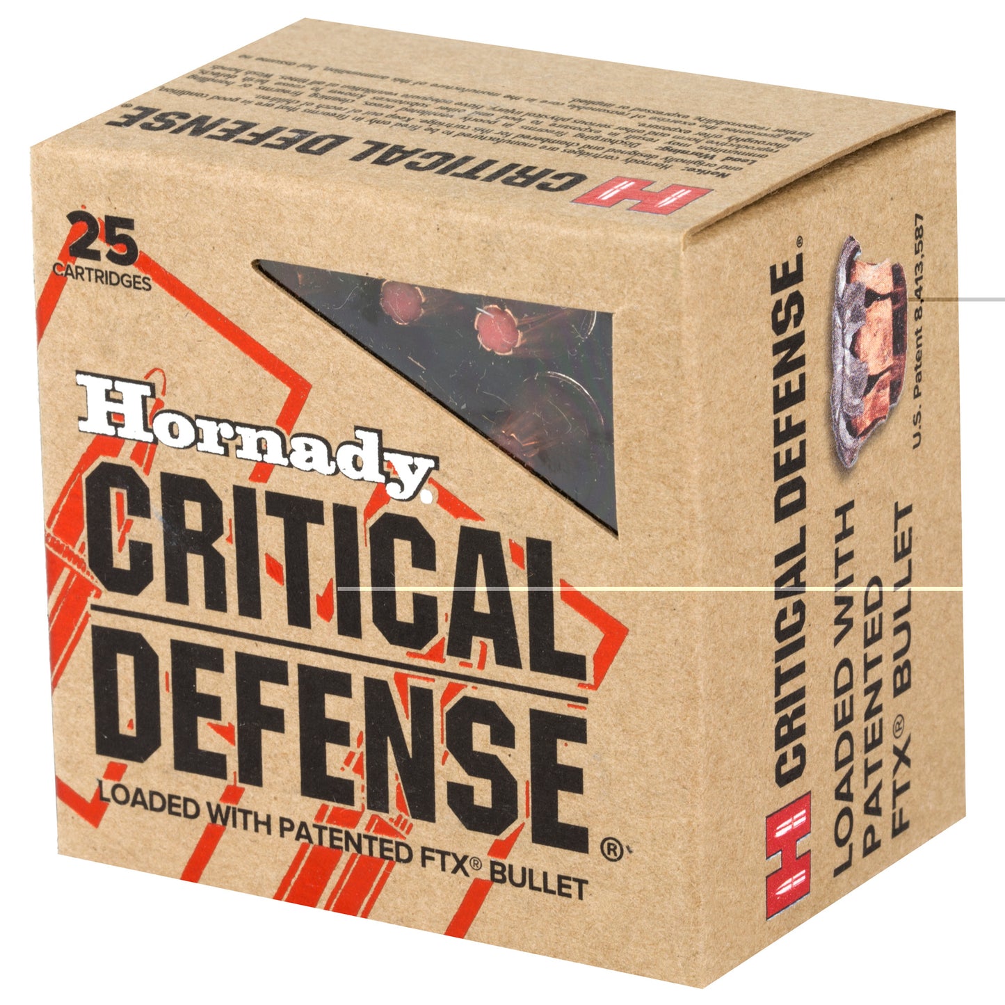 Hornady, Critical Defense, 38 Special, 110 Grain, Flex Tip , 25 Round Box