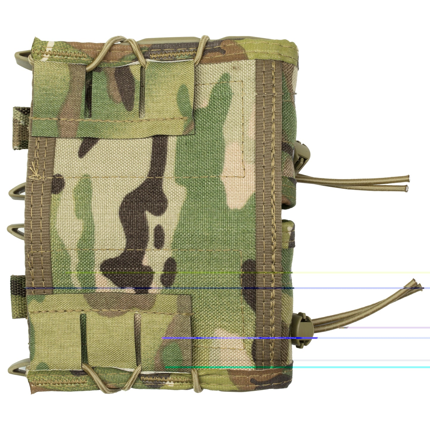 High Speed Gear, Double Rifle TACO, Dual Magazine Pouch, Molle, Fits Most Rifle Magazines, Hybrid Kydex and Nylon, MultiCam