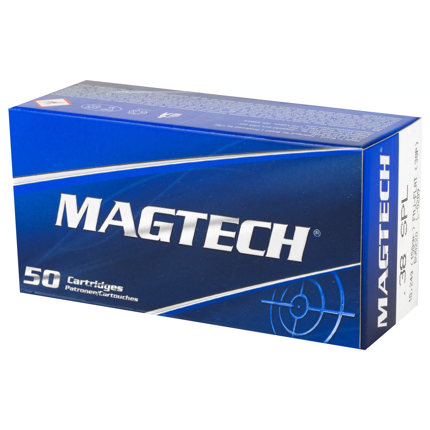 Magtech, Sport Shooting, 38 Special, 158 Grain, Full Metal Case Flat, 50 Round Box