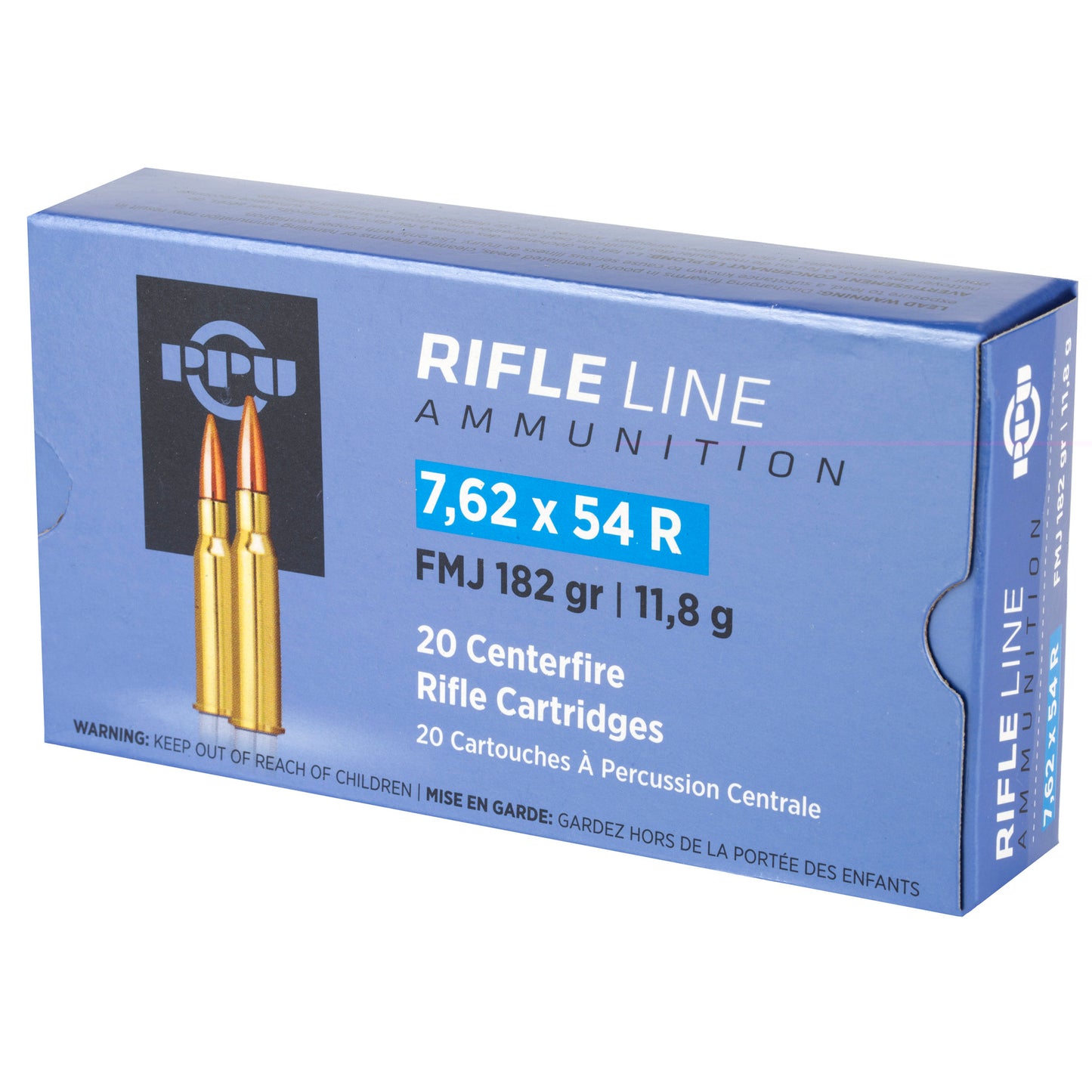 Prvi Partizan, Rifle, 7.62X54R, 182 Grain, Full Metal Jacket, 20 Round Box