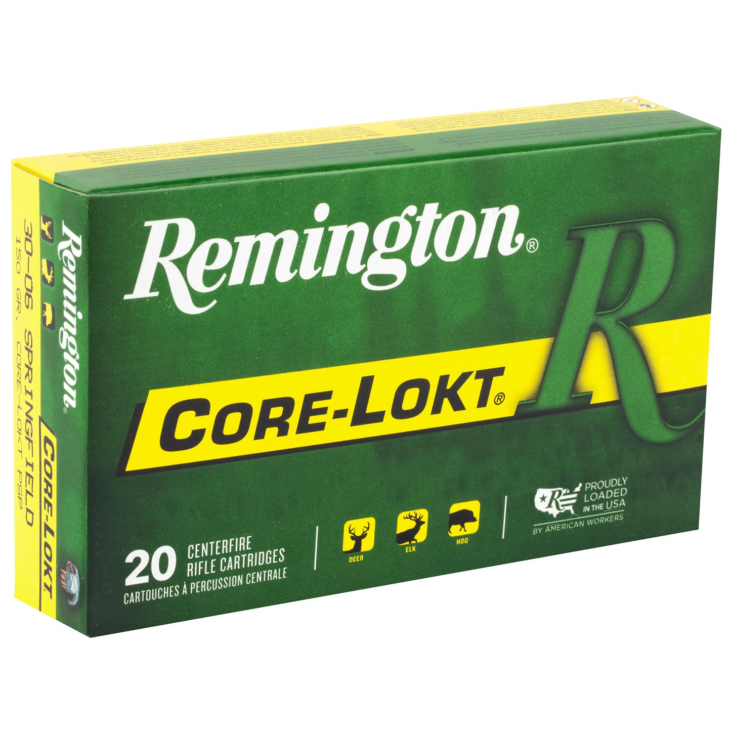 Remington, Core Lokt, 30-06, 150 Grain, Pointed Soft Point, 20 Round Box