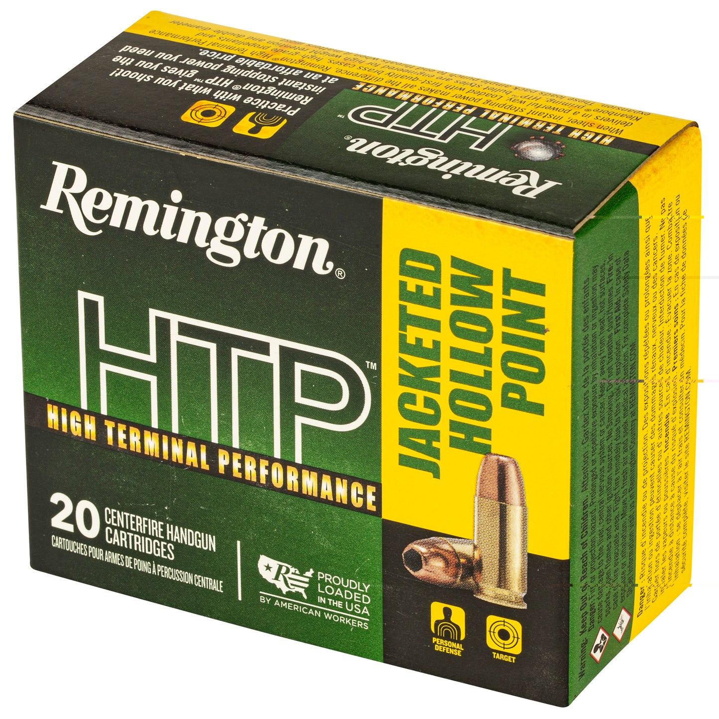 Remington, High Terminal Performance, 9MM, 147 Grain, Jacketed Hollow Point, 20 Round Box