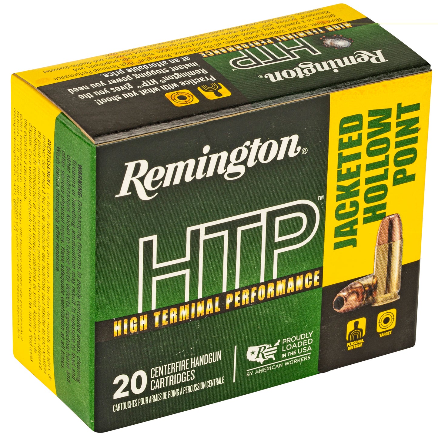 Remington, High Terminal Performance, 9MM, 147 Grain, Jacketed Hollow Point, 20 Round Box