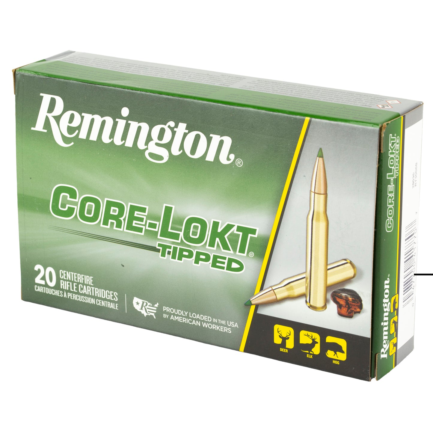 Remington, CORE-LOKT, TIPPED, 30-06 Springfield, 165 Grain, Polymer Tip, 20 Round Box