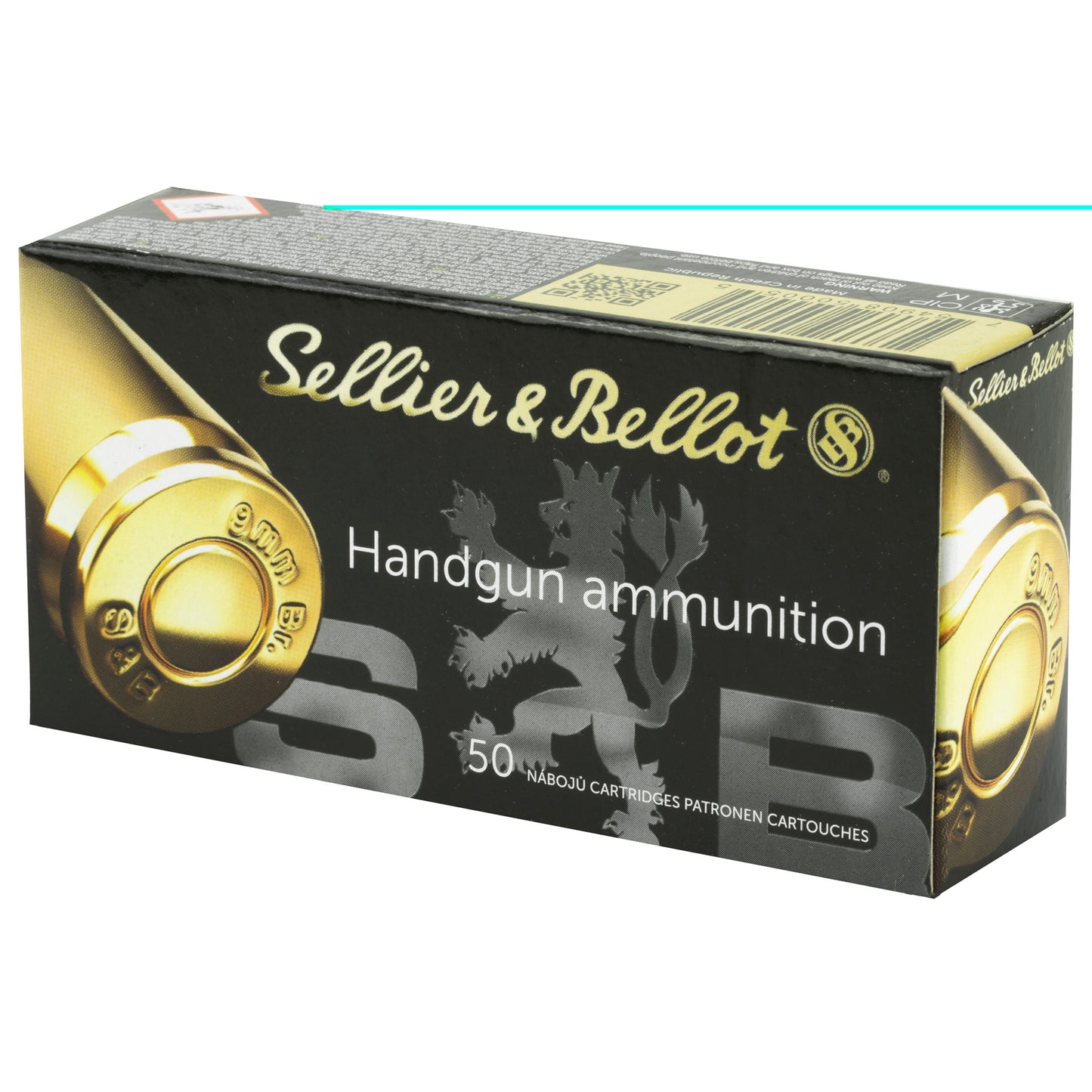 Sellier & Bellot, Pistol, 380ACP, 92 Grain, Full Metal Jacket, 50 Round Box