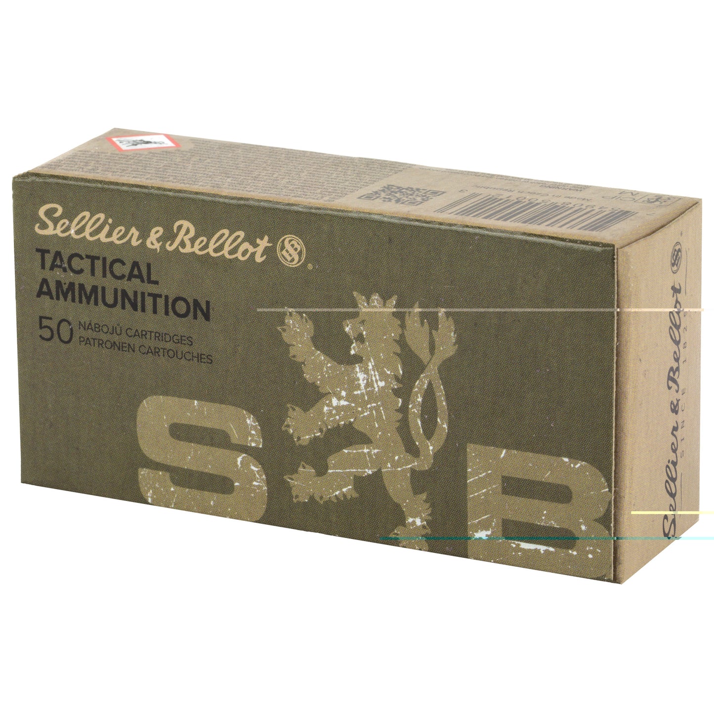 Sellier & Bellot, Pistol, 9MM, Subsonic,140 Grain, Full Metal Jacket, 50 Round Box