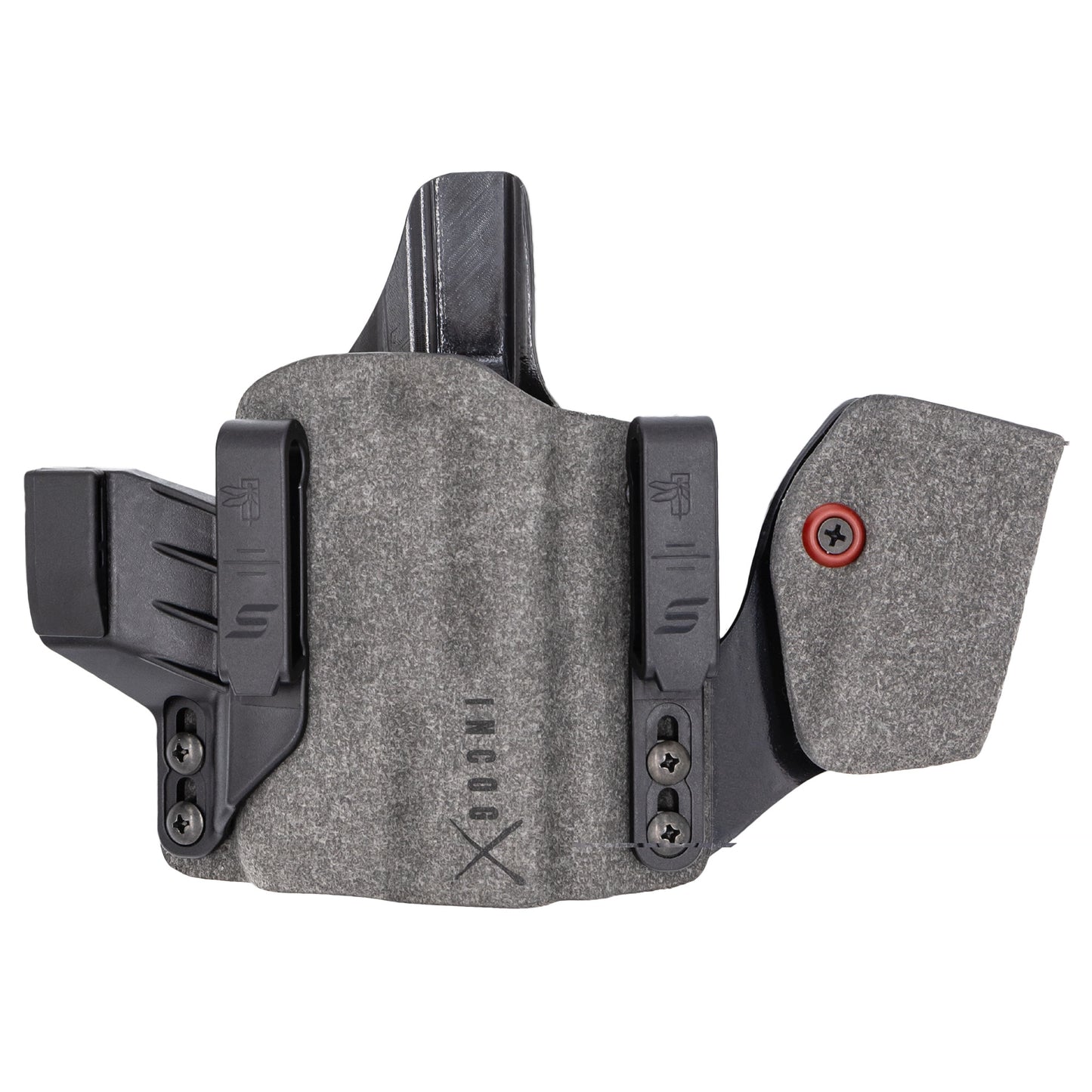 Safariland, INCOG-X, Joint Collaboration with Haley Strategic, Inside the Waistband Holster, Fits Sig Sauer P320 Carry/X-Carry/Compact/X-Compact/M17/M18, Integrated Magazine Caddy, Black, Right Hand