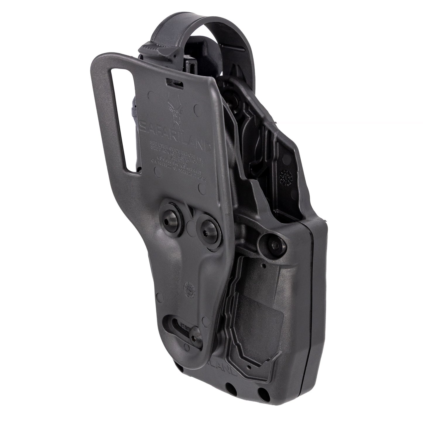 Safariland, Vault, OWB Paddle Holster, For Glock 17/19 w/TLR1, Laminate Construction, Black, Right Hand