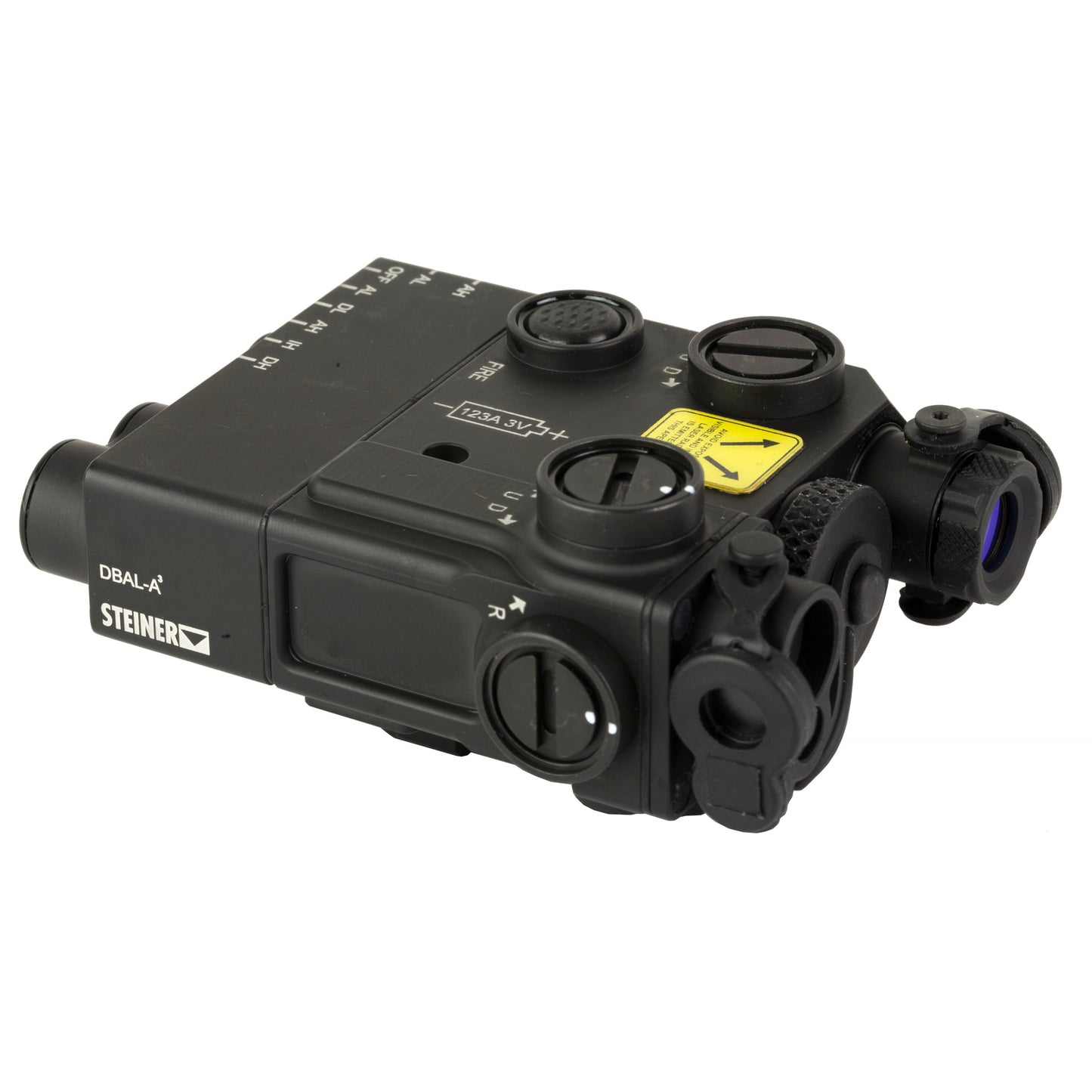 Steiner, DBAL-A3, Tac Light w/laser, Fits Picatinny, Green and IR Laser, IR LED Illuminator, Black