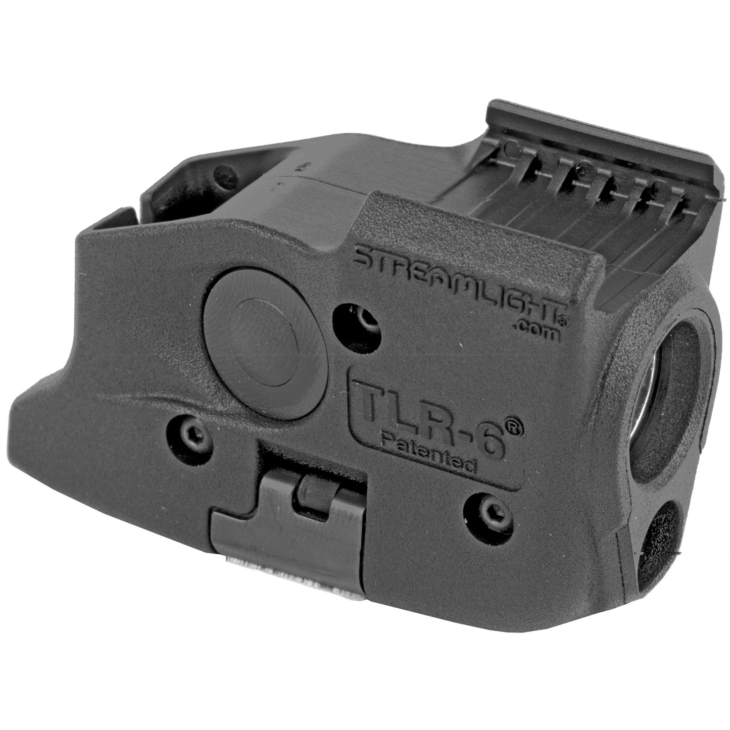 Streamlight, TLR-6, Fits Glock 17/22 and 19/23, Black, White LED and Red Laser, 100 Lumens, Includes 2 CR 1/3N Lithium Batteries