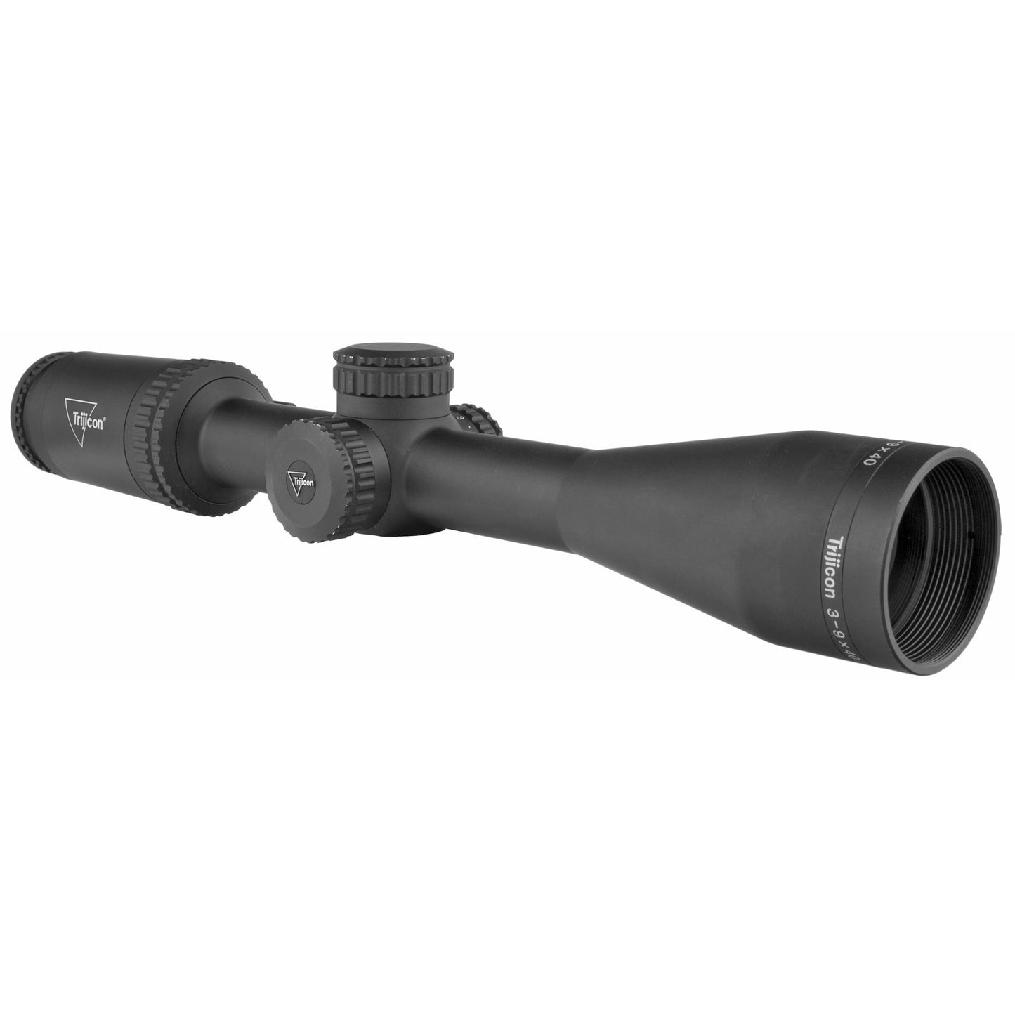 Trijicon, Credo 3-9x40mm Second Focal Plane Riflescope with Green MOA Precision Hunter, 1 in. Tube, Matte Black, Low Capped Adjusters