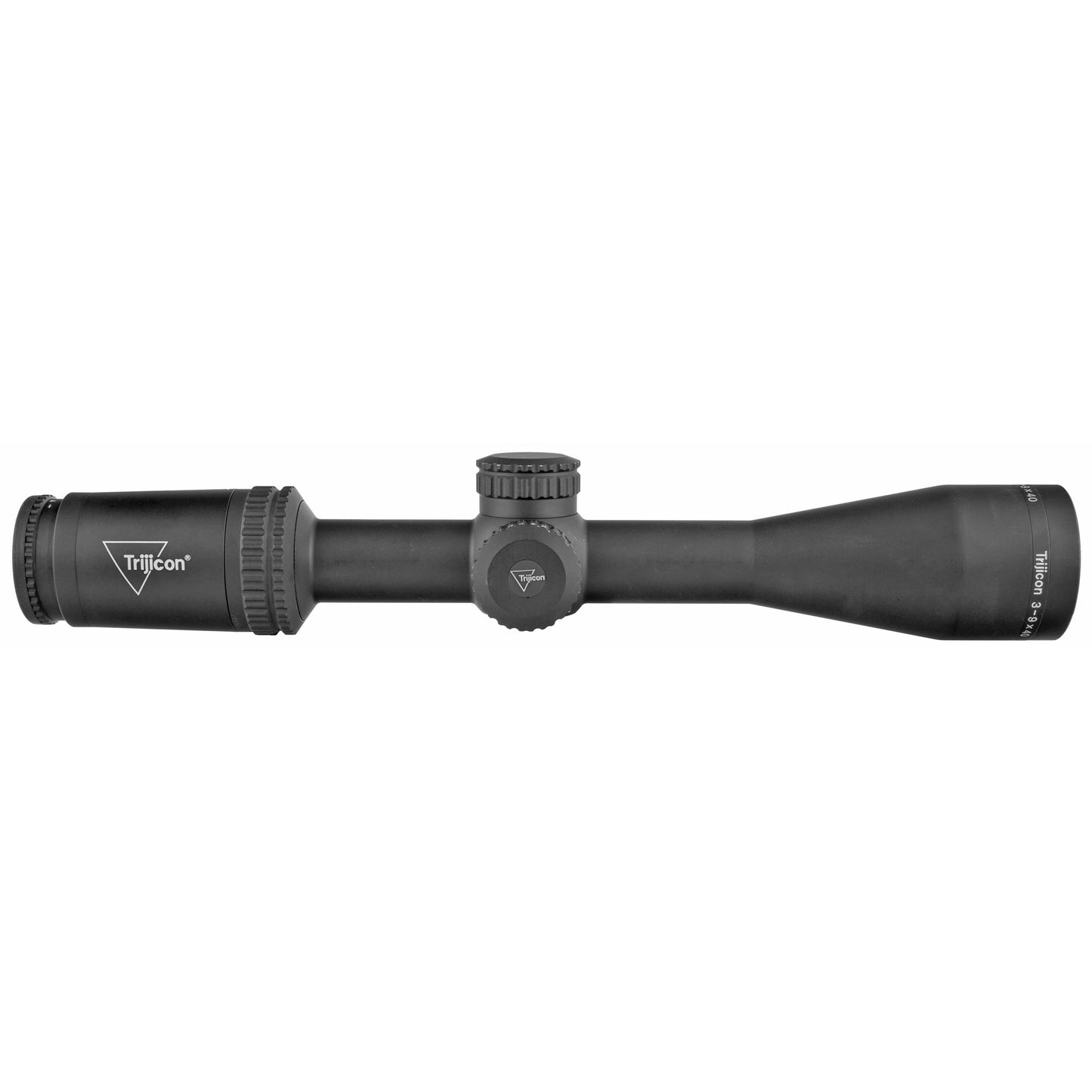 Trijicon, Credo 3-9x40mm Second Focal Plane Riflescope with Green MOA Precision Hunter, 1 in. Tube, Matte Black, Low Capped Adjusters