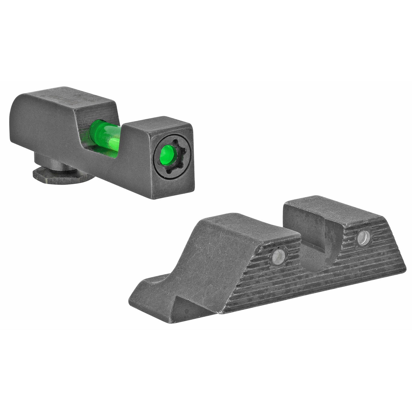 Trijicon, DI Tritium/Fiber Optic Night Sights, Fits Glock 17,19,22,23,34,35,45, Does Not Fit MOS Models, Includes 2 Green Fiber Replacement Pieces and T10 Torque L-Key