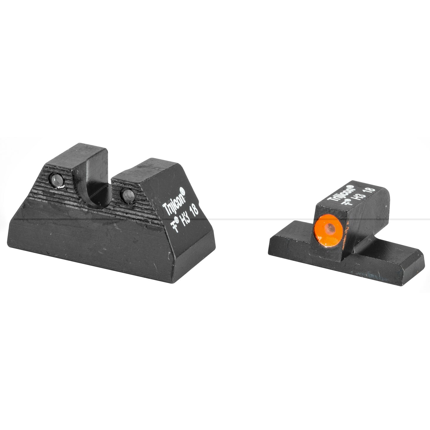 Trijicon, HD Night Sights, Fits H&K USP Compact, Orange Front, 3 Dot Green Tritium