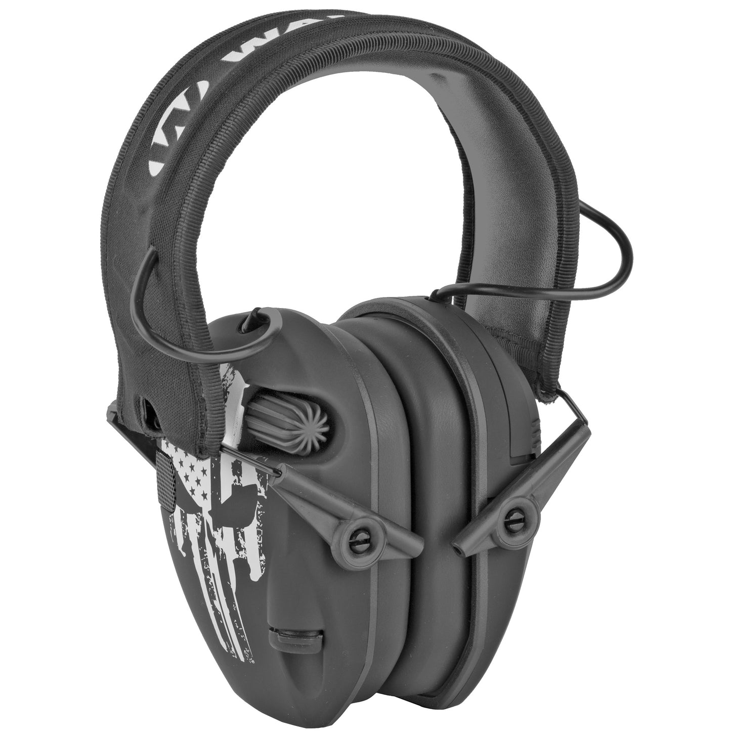 Walker's, Razor, Freedom Slim Electronic Earmuff, Punisher Flag Logo