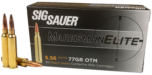 Sig Sauer Marksman, Sig E556m4-20      Marksman    5.56  77 Otm  20/10