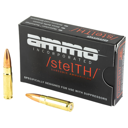Ammo Inc, Subsonic, .300 Blackout, 220 Grain, Total Metal Coating, 20 Round Box