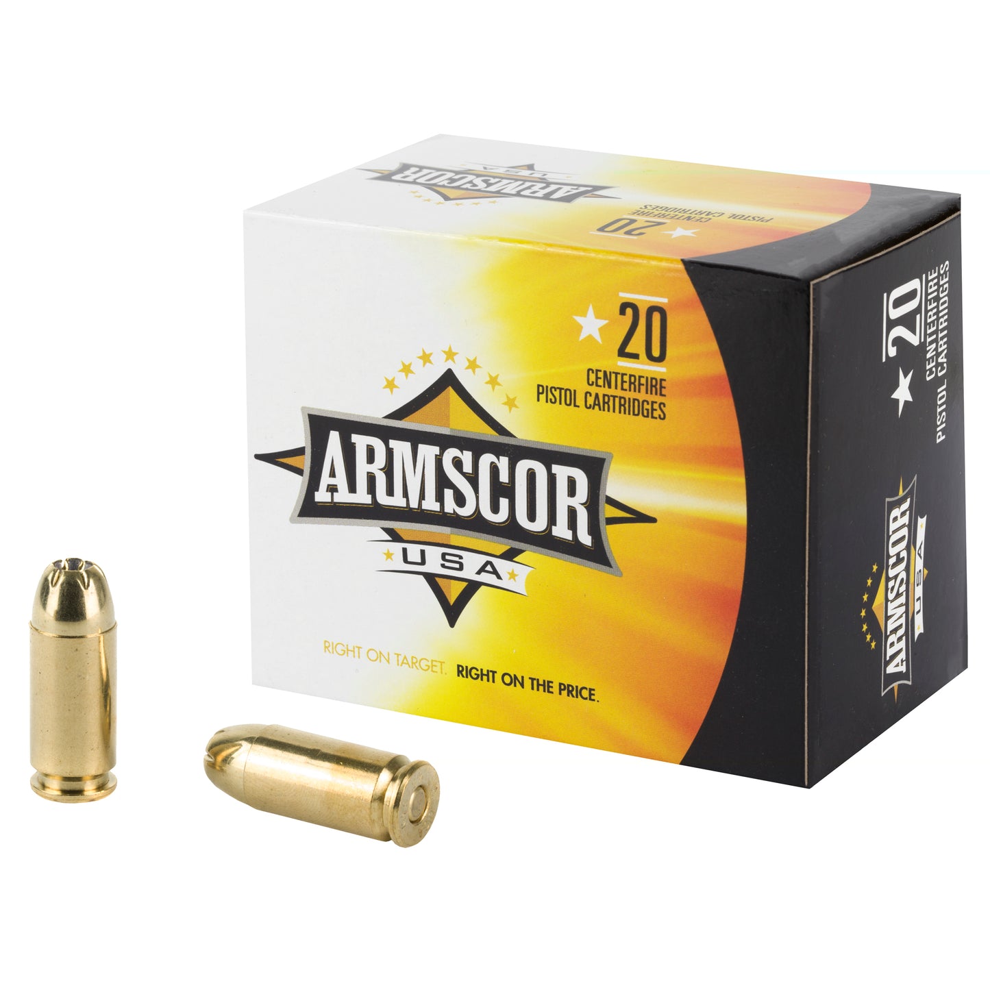 Armscor, .40 S&W, 180 Grain, Jacketed Hollow Point, 20 Round Box