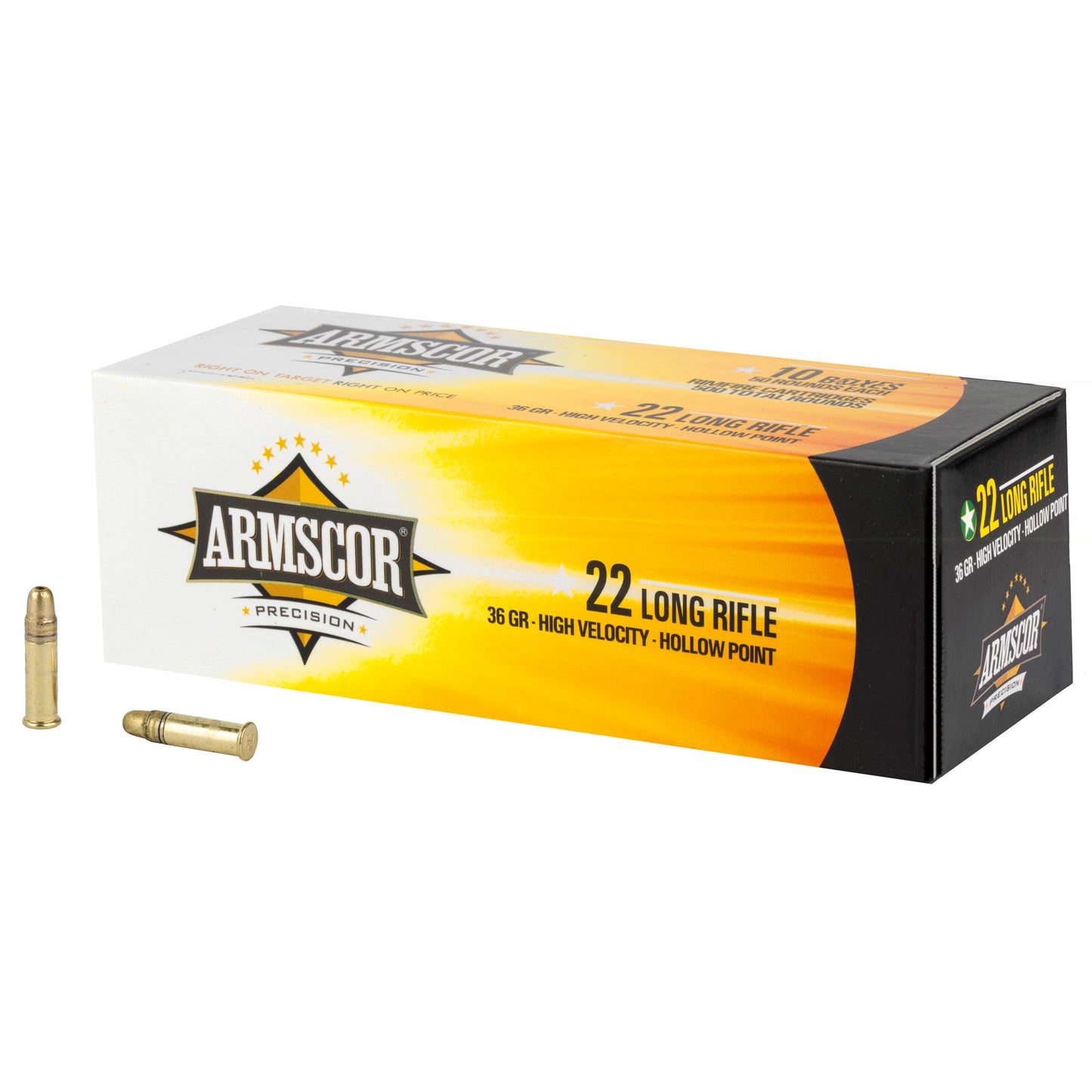 Armscor, .22 LR, 36 Grain, Hollow Point, Hi-Velocity, 50 Round Box