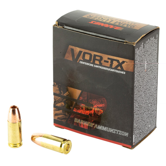 Barnes, VOR-TX, 9MM, 115 Grain, XPB, Hollow Point, 20 Round Box