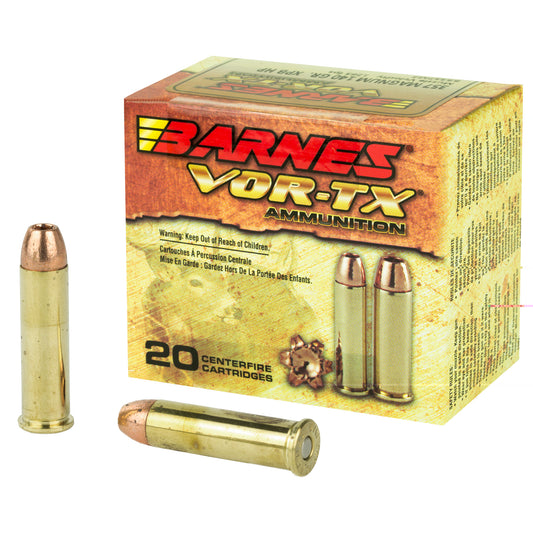 Barnes, VOR-TX, .357 Magnum, 140 Grain, XPB, Jacketed Hollow Point, Lead Free, 20 Round Box