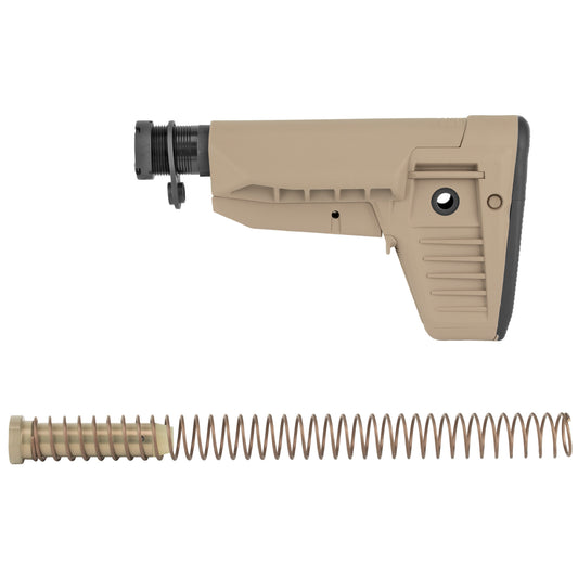 Bravo Company, BCMGUNFIGHTER Mod 1 Stock Kit, Storage, SOPMOD (Widebody), Receiver Extension, Quick Detach End Plate, Lock Nut, Action Spring, Carbine Buffer, Flat Dark Earth