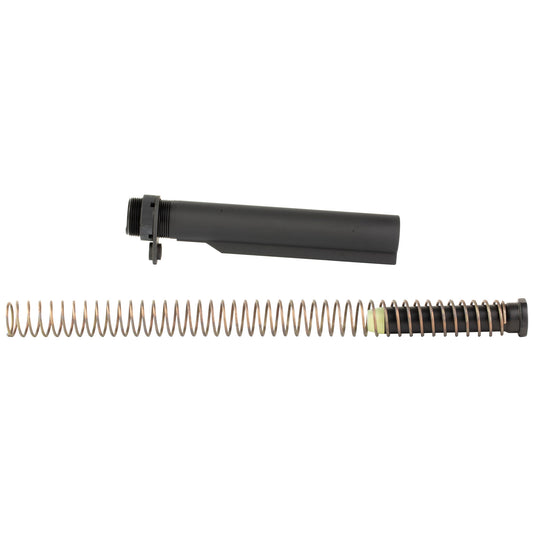 Bravo Company, MK2 Recoil Mitigation System, Mod 1, 8 Position Buffer Tube Complete Assembly, Matte Finish, Black, Includes T0 Buffer, M16A4 Rifle Action Spring, MK2 Receiver Extension, QD End Plate, Castle nut, Fits AR Rifles