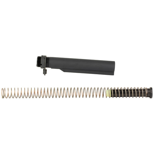 Bravo Company, BCM MK2 Recoil Mitigation System, Mod 1, 8 Position Buffer Tube Complete Assembly, Matte Finish, Black, Includes T1 Buffer, M16A4 Rifle Action Spring, MK2 Receiver Extension, QD End Plate, Castle Nut, Fits AR Rifles