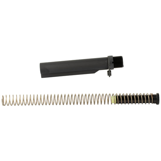 Bravo Company, Bravo Company, BCM MK2 Recoil Mitigation System, Mod 1, 8 Position Buffer Tube Complete Assembly, Matte Finish, Black, Includes T2 Buffer, M16A4 Rifle Action Spring, MK2 Receiver Extension, QD End Plate, Castle nut, Fits AR Rifles