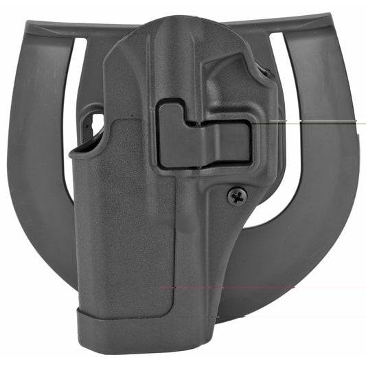 BLACKHAWK, CQC SERPA Holster With Belt and Paddle Attachment, Fits Glock 17/22/31, Left Hand, Carbon Fiber, Black