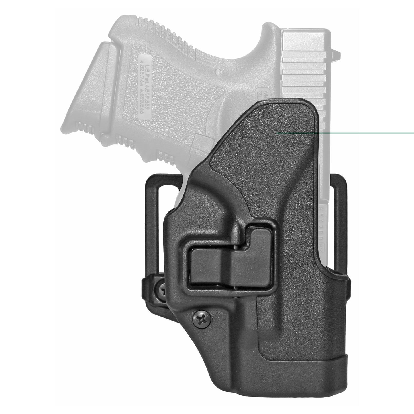 BLACKHAWK, SERPA CQC Concealment Holster with Belt and Paddle Attachment, Fits Glock 26/27/33, Right Hand, Matte Black