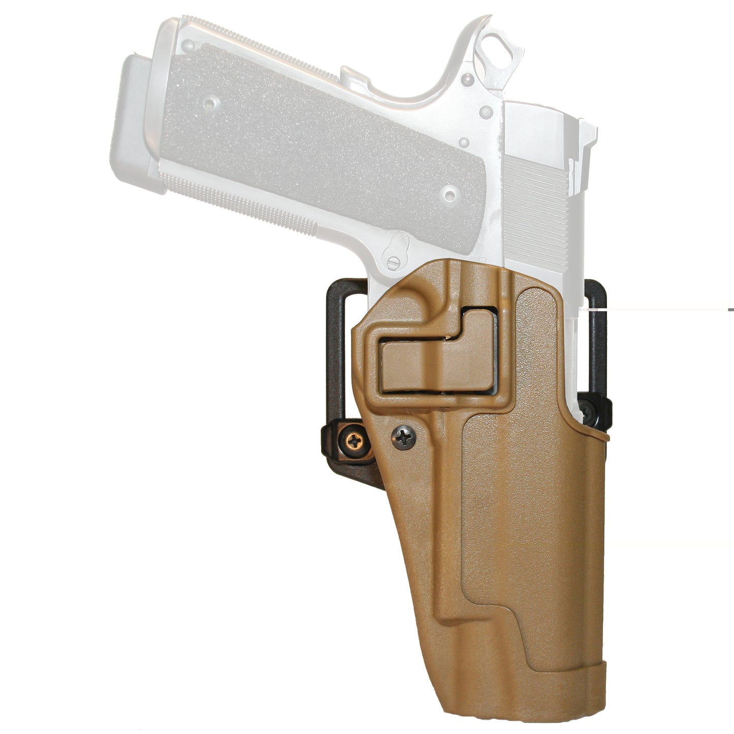 BLACKHAWK, CQC SERPA Holster With Belt and Paddle Attachment, Fits Colt Government, Right Hand, Coyote Tan