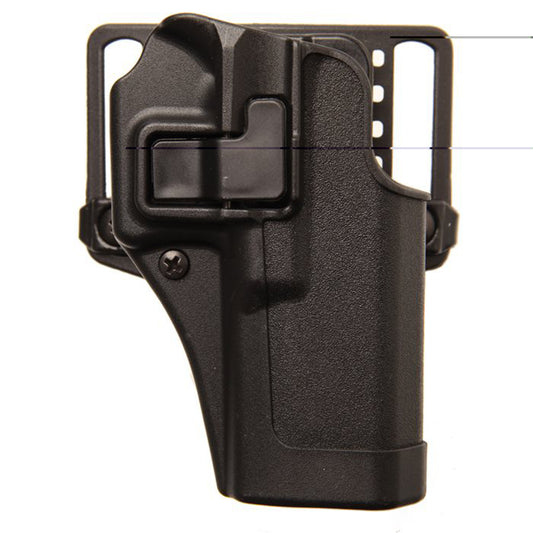 BLACKHAWK, CQC SERPA Holster With Belt and Paddle Attachment, Fits Colt Commander, Right Hand, Black