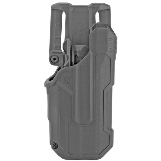 BLACKHAWK, T-Series L2D, Duty Holster, Right Hand, Black Finish, Fits Glock 17/22/31 With TLR7, Includes Jacket Slot Belt Loop