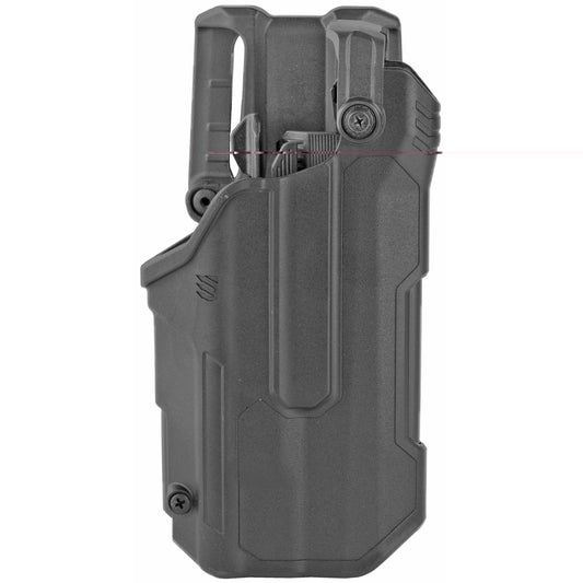 BLACKHAWK, T-Series L3D, Duty Holster, Right Hand, Black Finish, Fits Sig P320/P250 With TLR1/TLR2, Includes Jacket Slot Belt Loop