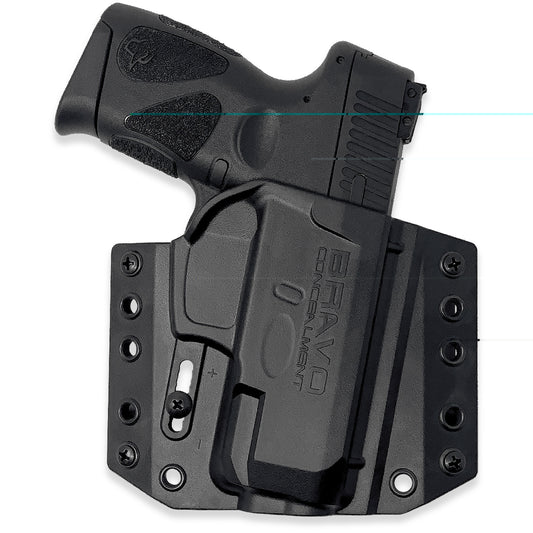 Bravo Concealment, BCA 3.0, OWB Concealment Holster, 1.5" Belt Loops, Fits Taurus G2c, Right Hand, Polymer Construction, Black