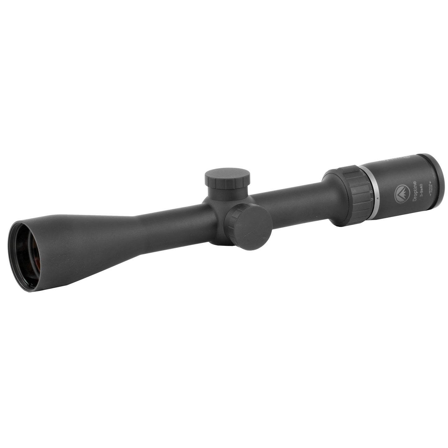 Burris, Droptine Rifle Scope, 3-9X40mm, 40MM Objective, 1" Main Tube, Ballistic Plex Reticle, Matte Finish, Black